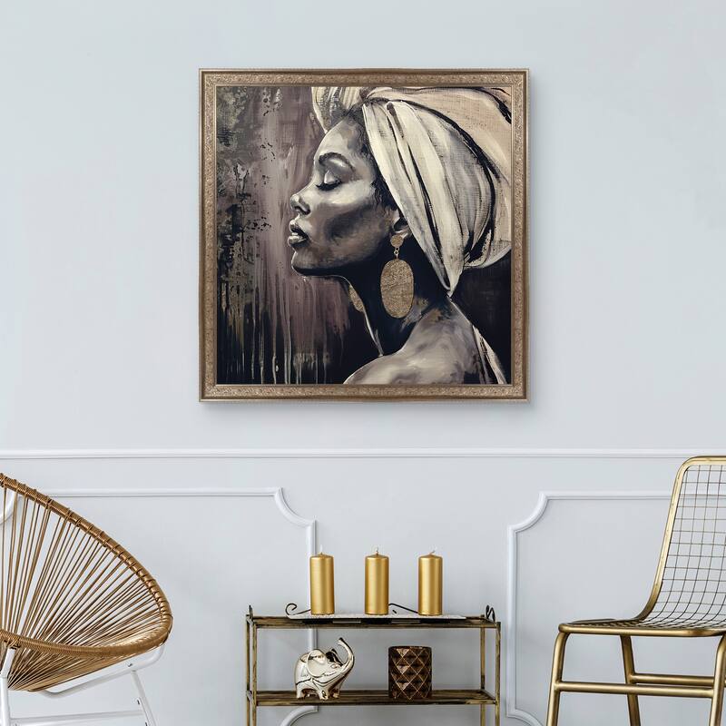 Masterpiece Art Gallery| Meditation III by Annabelle Hall - Framed Canvas Art Print
