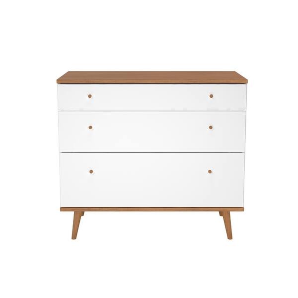 Carson Carrington Hitra Mid-century 3-drawer Dresser - White
