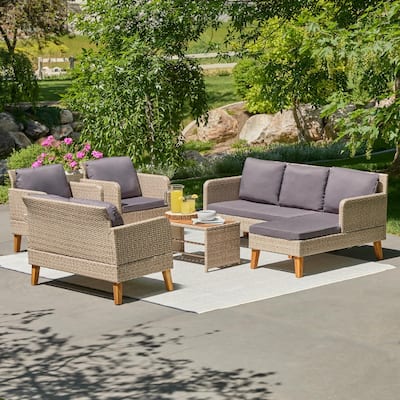 Brookside Chloe Rattan Outdoor Patio Furniture Set