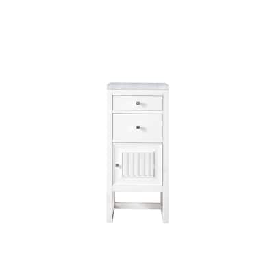 James Martin Vanities Athens 15" Cabinet w/ Drawers and Door, Glossy White