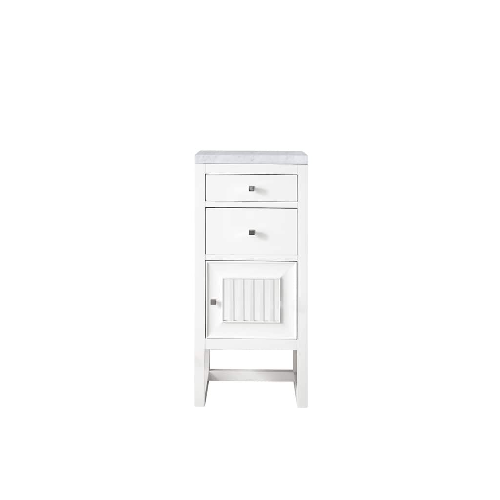 James Martin Vanities Athens 15" Cabinet w/ Drawers and Door, Glossy White