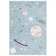 preview thumbnail 68 of 69, SAFAVIEH Carousel Kids Kyle Solar System Rug 4' x 6' - Teal/Orange - Rectangle