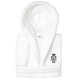 preview thumbnail 1 of 17, Sweet Kids 100% Polyester SUPER PLUSH Double Brushed Hooded Bathrobe - ROBOT White - L