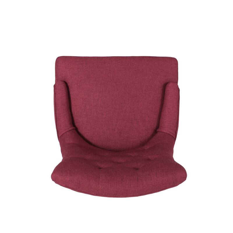 Modern Dining Chairs with Quilted Diamond Back, Tilting Arms and Upholstered Seat, for Dining Rooms, Set of 2