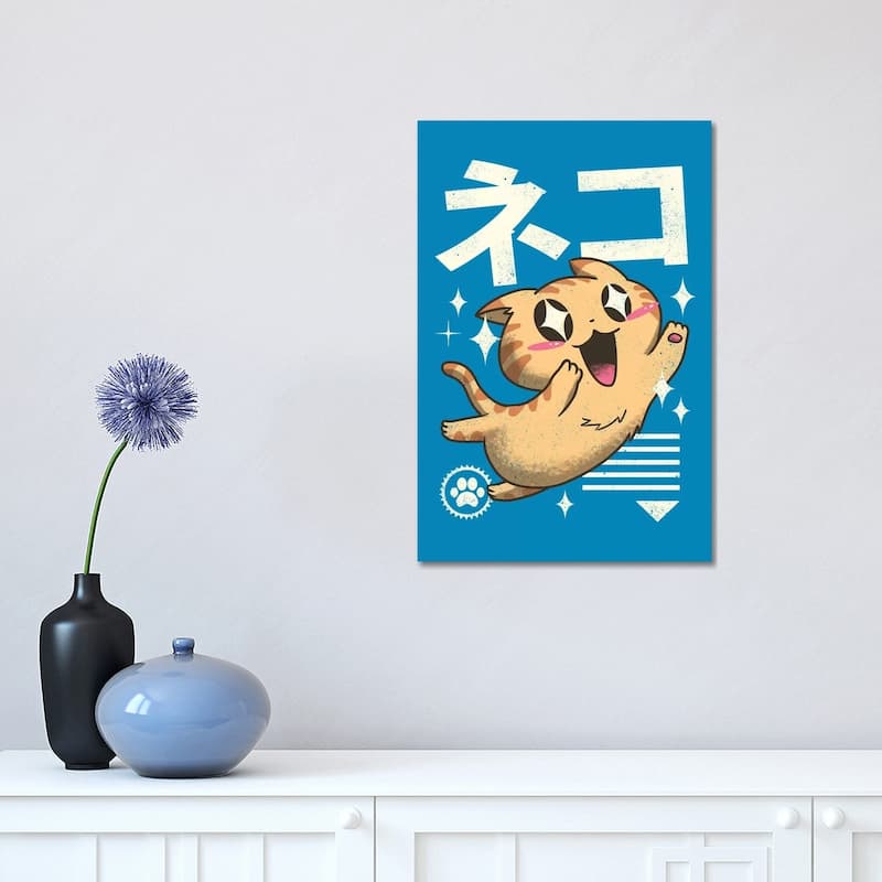 iCanvas "Kawaii Feline" by Vincent Trinidad Canvas Print - 18x12x1.5