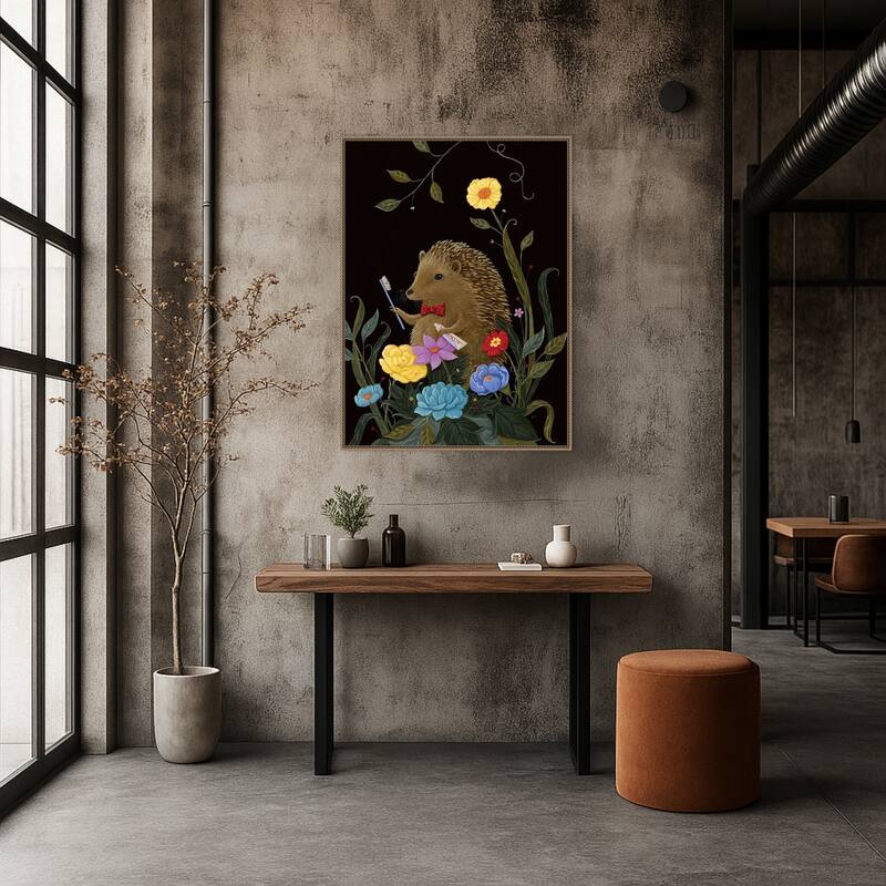 Beezys Teeth by Gina Matarazzo Framed Canvas Wall Art Print