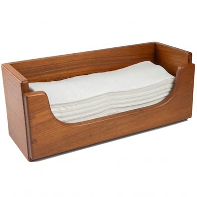 Traditional Solid Teak Guest Paper Towel Holder - 11" X 4.50" X 4.63"