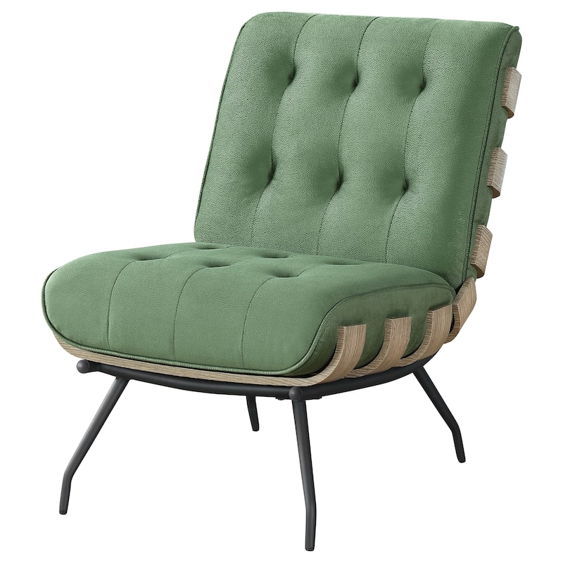 Aloma Upholstered Tufted Armless Accent Chair