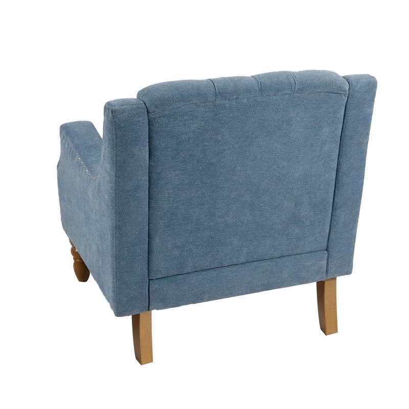 Ailsa Button-Tufted Upholstered Accent Chair by GDFStudio - 25.90"L x24.80"W x 29.50"H