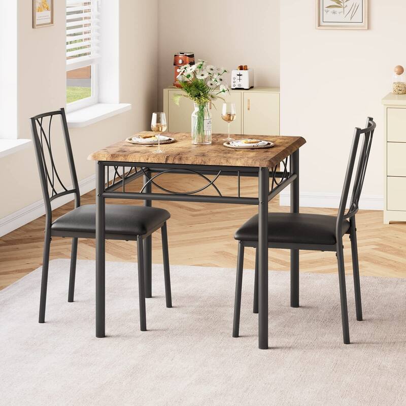 Kitchen Table Set for 2 - Brown