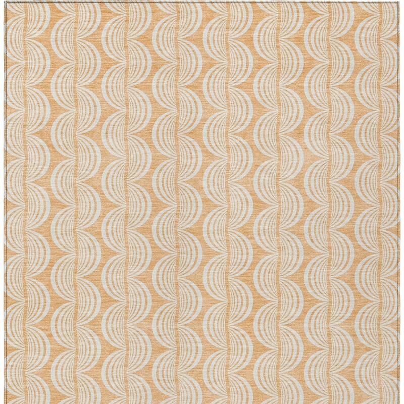 HomeRoots Ogee Transitional Rectangle Outdoor Rug