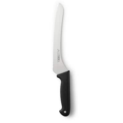 CatCora Offset Serrated Bread Knife, Professional 9-Inch German Steel Blade, Soft-Grip Handle, NSF-Certified Kitchen Knife
