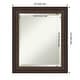 preview thumbnail 31 of 33, Beveled Wood Bathroom Wall Mirror - Lara Bronze Frame - Lara Bronze 20 x 24 in