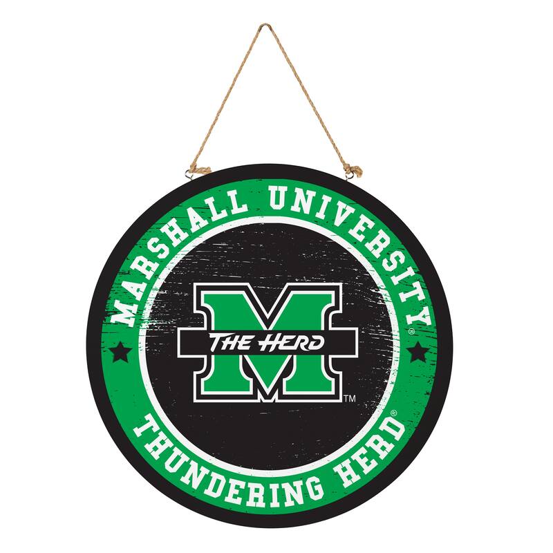 Marshall University Wooden Door Decor Wall Sign - Multi-Color