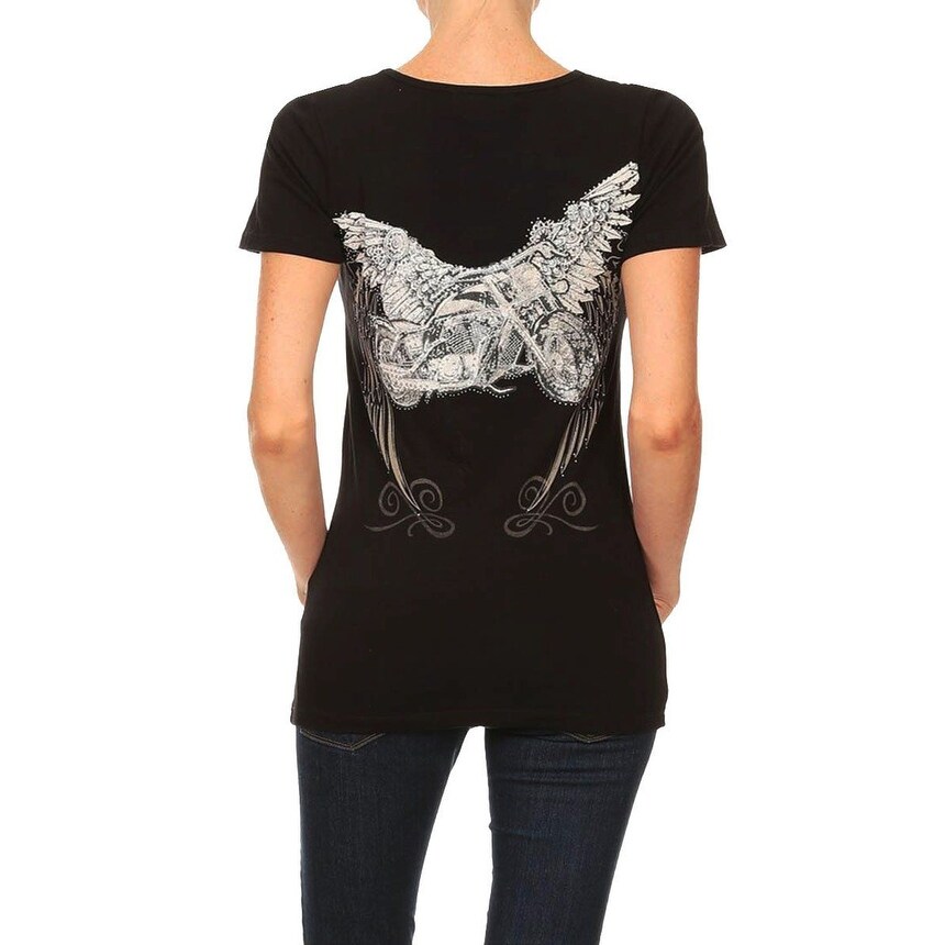 plus size womens motorcycle shirts
