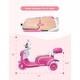 preview thumbnail 10 of 32, Girls Electric Motorcycle, 2-Seater Kids Motorcycle,12V Ride On Scooter for Kids, Cute Design with Stable 3-Wheel, Ages 3-6