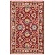 preview thumbnail 39 of 37, SAFAVIEH Handmade Blossom Menga Contemporary Wool Rug 4' x 6' - Red/Green - Rectangle