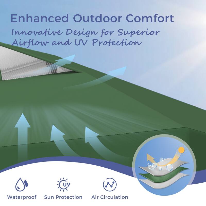 10' x 10' Pop Up Outdoor Canopy Tent Commercial Instant Reinforce Canopies with Wheel Carry Bag & Storage Pocket