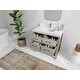 preview thumbnail 12 of 128, Willow Collections 42 x 22 Parker Single Bowl Sink Bathroom Vanity with 2 in Quartz