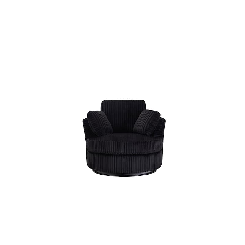 360 Degreed Swivel Accent Chair Round Barrel Chair