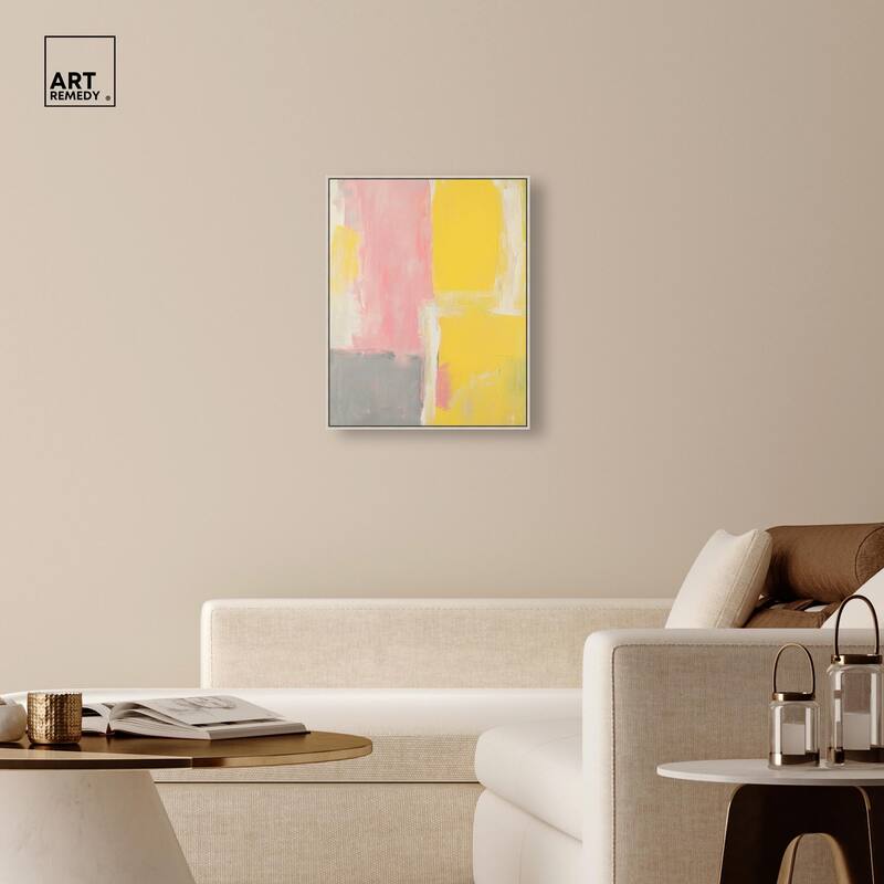 Blush and Sunshine Canvas by Art Remedy