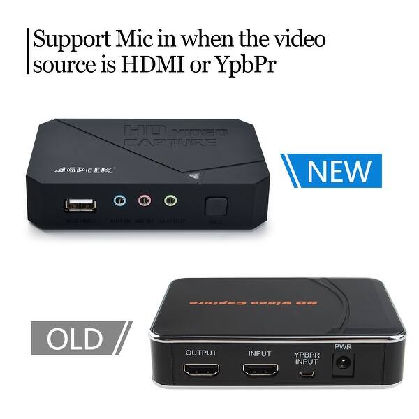 Shop Agptek Hd Game Capture Hd Video Capture 1080p Hdmi Ypbpr Recorder Xbox 360 One Ps3 Ps4 Overstock