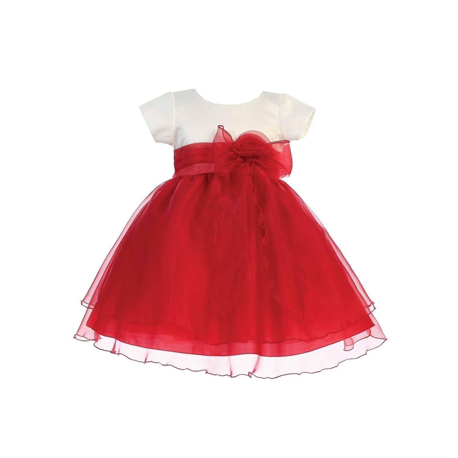 baby girl red christmas dress