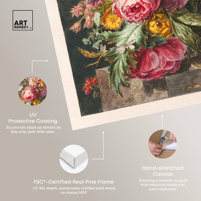 Stilleven Met Bloemen Canvas by Art Remedy, Gallery Wrapped