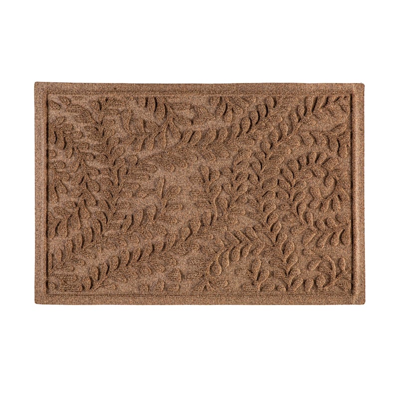 20" x 30" Waterhog Indoor/Outdoor Rug, Leaves - 20" x 30" Rectangle - Camel