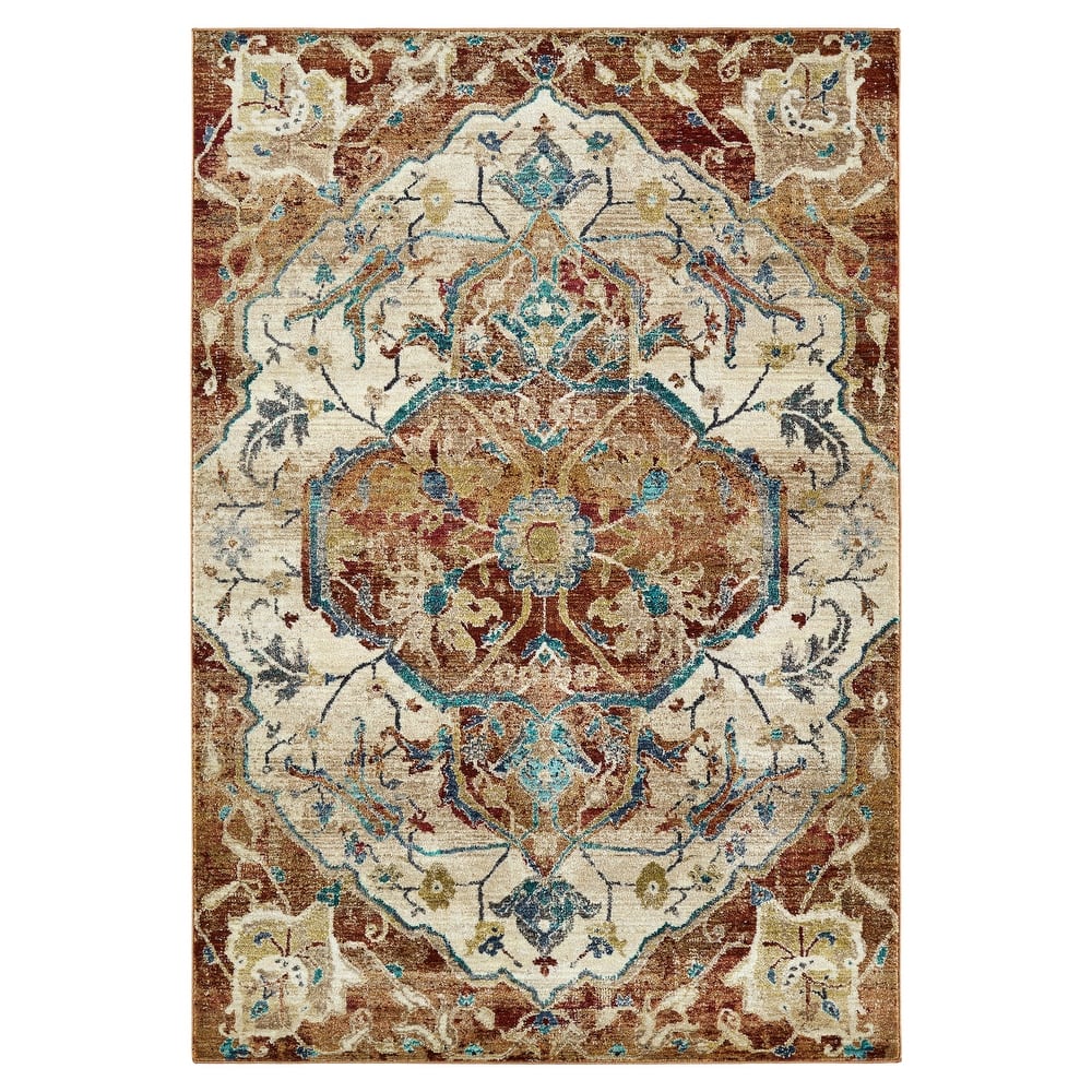 Wynnlow Denium Machine-Made Indoor Flatweave Area Rug