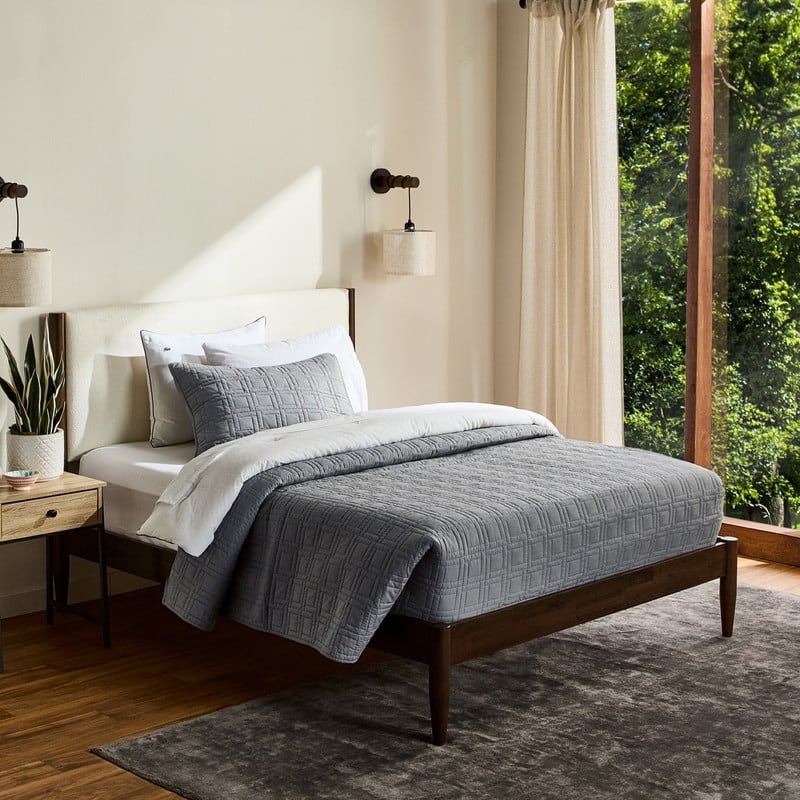 Lacoste Cotton Logo 3-Piece Quilt Set
