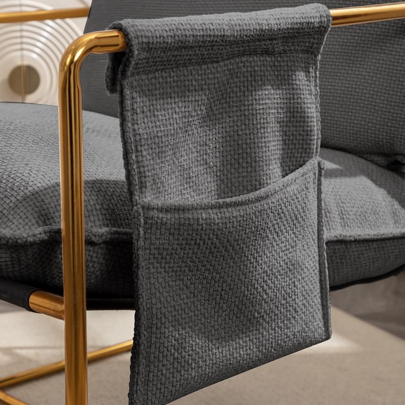 Mixoy Set of 2 Modern Metal Frame Sling Accent Chair
