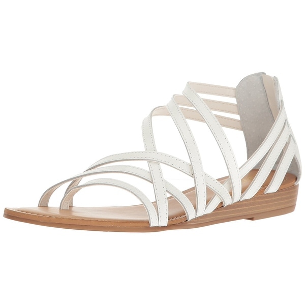 Carlos by Carlos Santana Womens Amara Leather Split Toe Casual Strappy Sandals