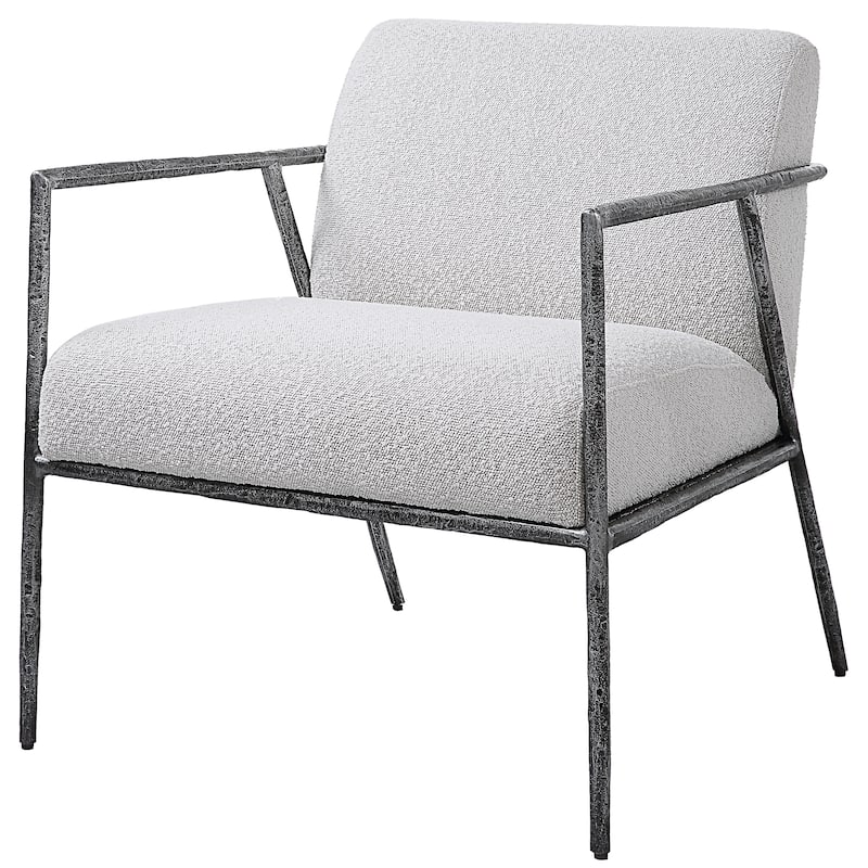 Uttermost Brisbane Light Grey Accent Chair