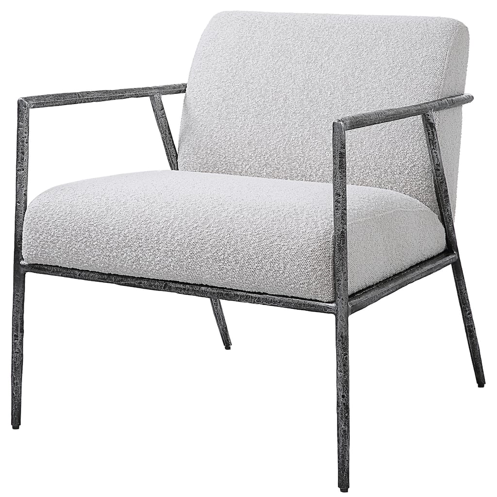 Uttermost Brisbane Light Grey Accent Chair