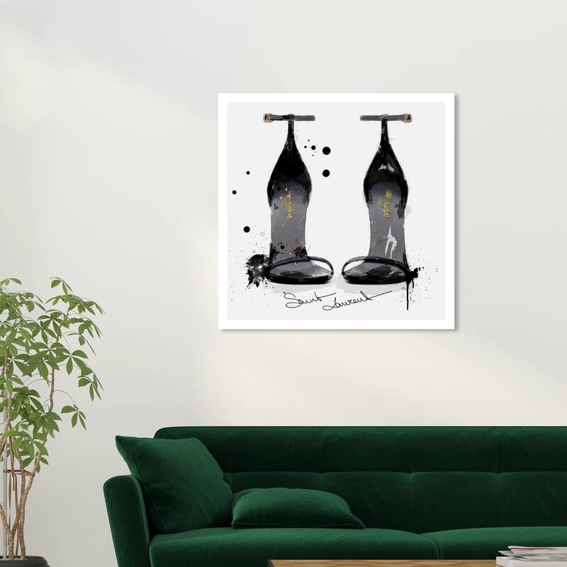 Wynwood Studio Prints Fashion and Glam Perfect Black Silhouette Black and Glam Wall Art Canvas Print - 30 x 30