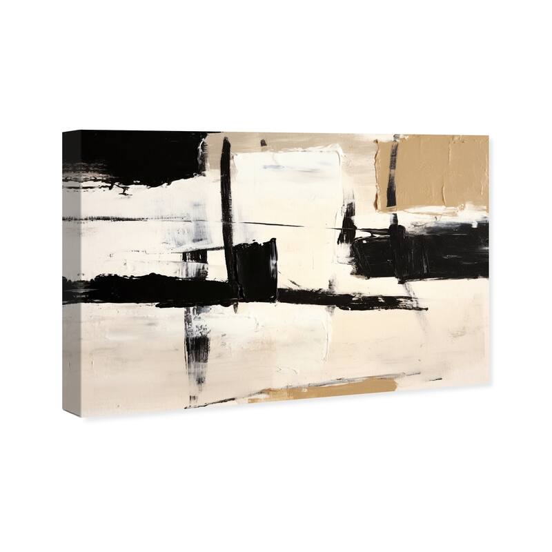 Wynwood Studio Canvas Abstract Warehouse Builders White and Cream White Modern & Contemporary Wall Art Canvas Print