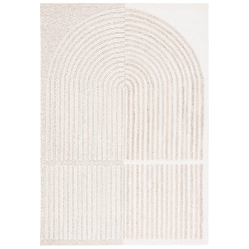 SAFAVIEH Handmade Southampton Britny Casual Rug - 6' Square - Ivory/Beige