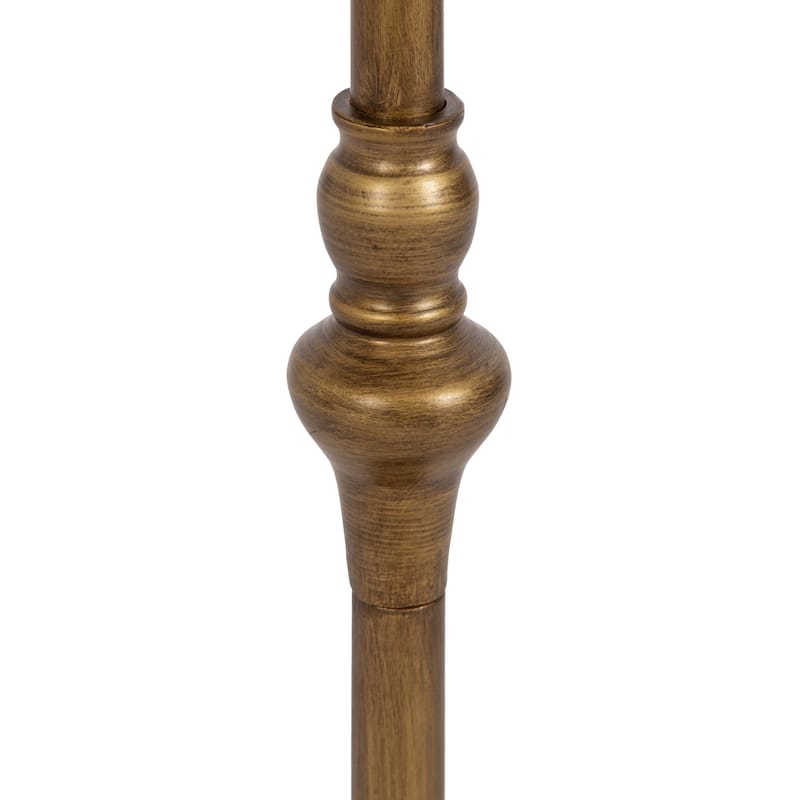 Kate and Laurel Stratton Rustic Pedestal Table - 12x12x26