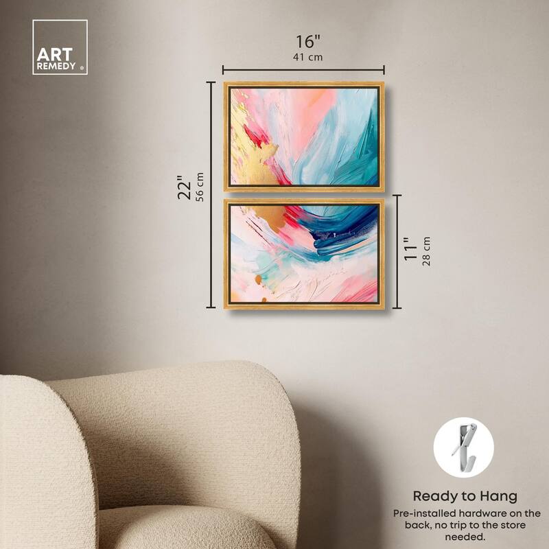 Burst of Energy Canvas Set of 2 by Art Remedy