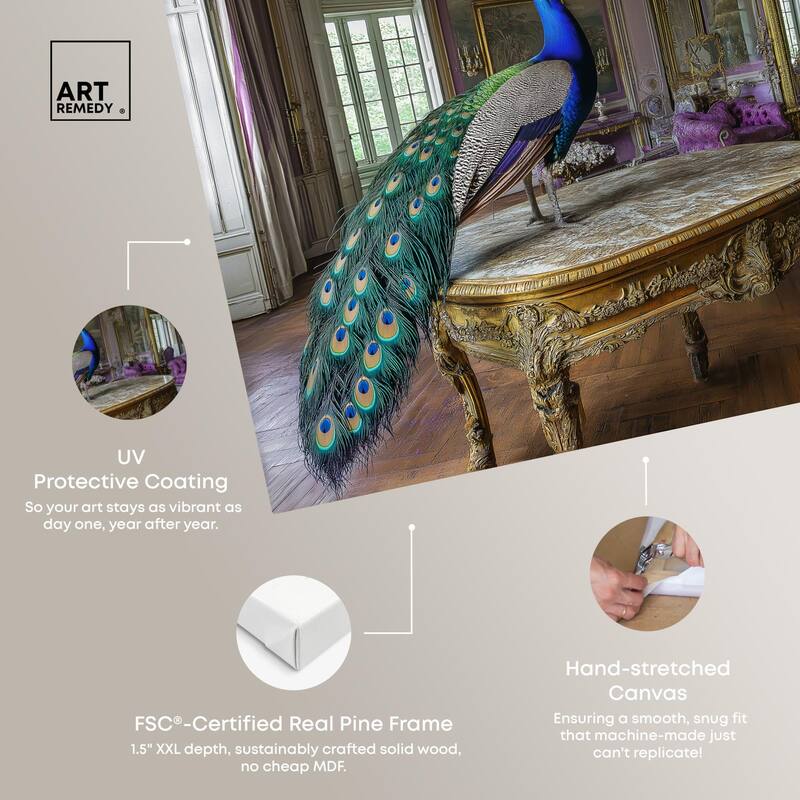 Royal Plumage Canvas by Art Remedy, Gallery Wrapped