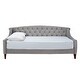 preview thumbnail 61 of 103, Silver Orchid Performance Fabric Heston Upholstered Tufted Sofa Bed