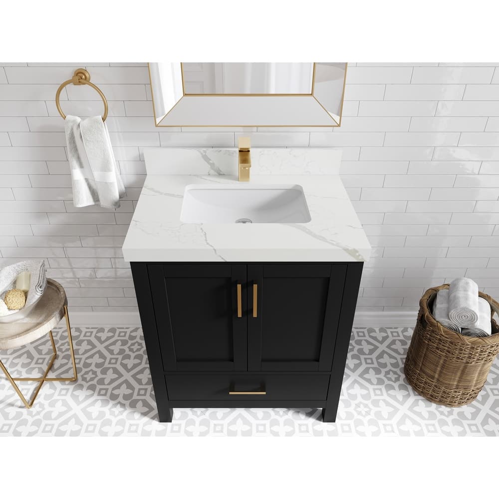 Willow Collections 30 in. W x 22 in. D Malibu Single Sink Bathroom Vanity with Countertop