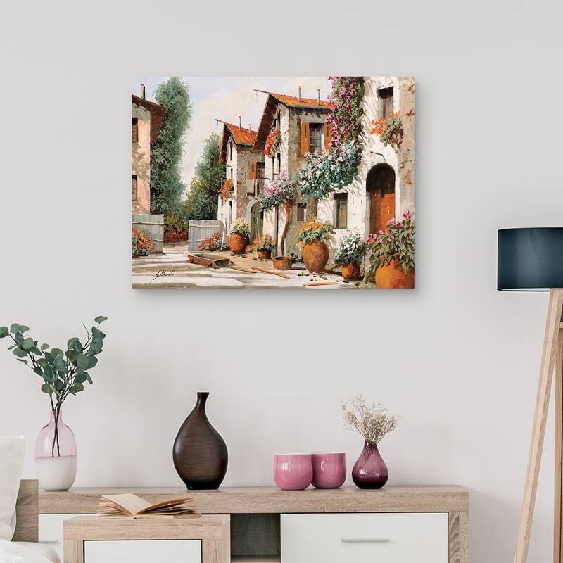 Piazza Verde by Guido Borelli Canvas Art Print
