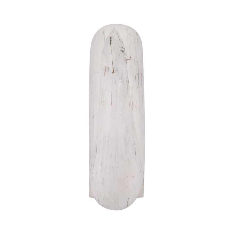 Sagebrook Home Coastal Albasia Wood 15-Inch Nautical Tail Up Whale Figurine - 15" x 3" x 9"