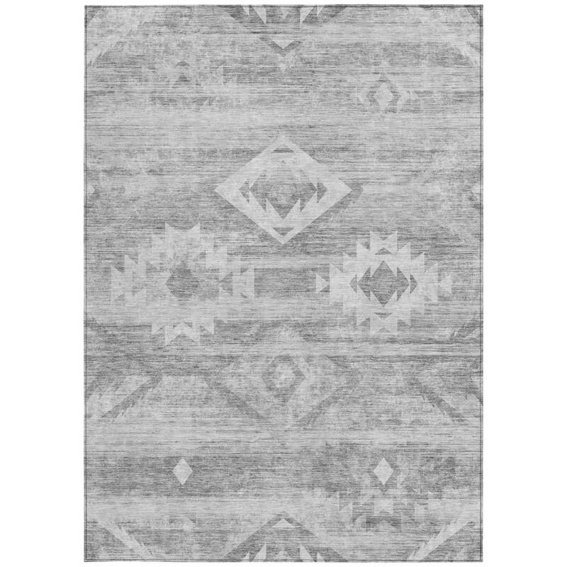 HomeRoots Southwestern Transitional Rectangle Outdoor Rug
