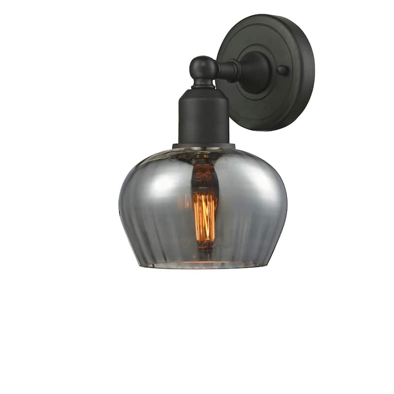 Innovations Lighting Olympia Single Light 11" Tall Bathroom Sconce - Oil Rubbed Bronze / Smoked