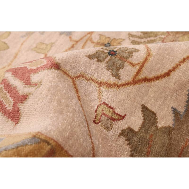 ECARPETGALLERY Hand-knotted Jules Serapi Beige, Ivory Wool Rug - 10'0 x 14'1