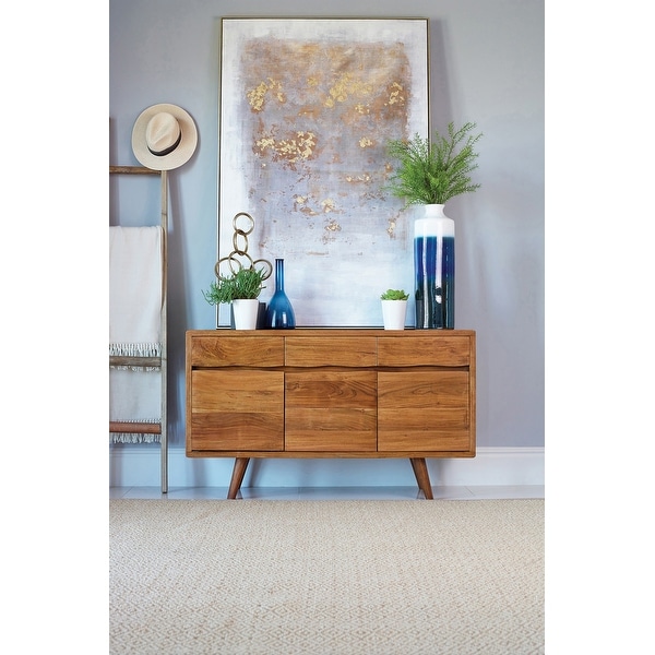 Carson Carrington Oesterbymo Natural 3-door Accent Cabinet. Opens flyout.