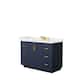 Option Dark Blue, Gold Trim, White Quartz Top